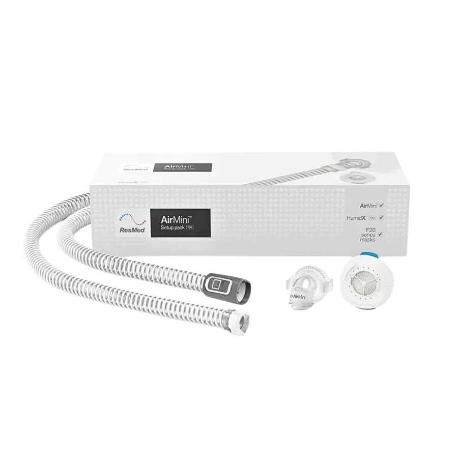 Appareil CPAP de voyage AirMini™ AutoSet™ avec pack d'installation F20 + ensemble de masques F20