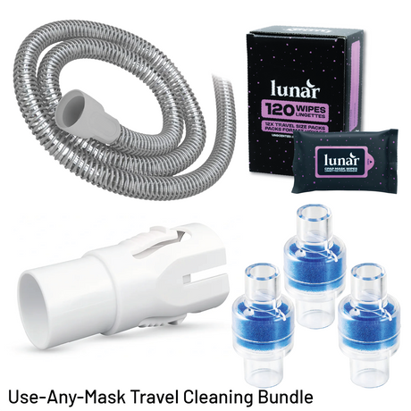 Use-Any-Mask Bundle for Travel CPAP