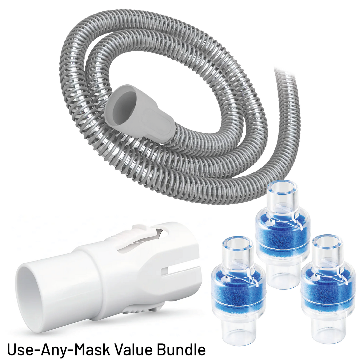 Use-Any-Mask Bundle for Travel CPAP