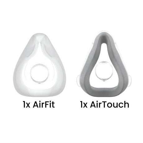 AirTouch™ and AirFit™ Cushion F20 Full Face CPAP Mask Bundle