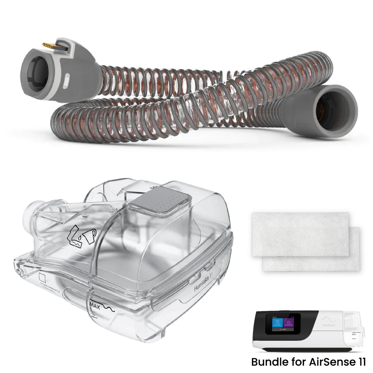 Resmed AirSense 11 Resupply Bundle - Heated Hose, Water Tank, and Filters